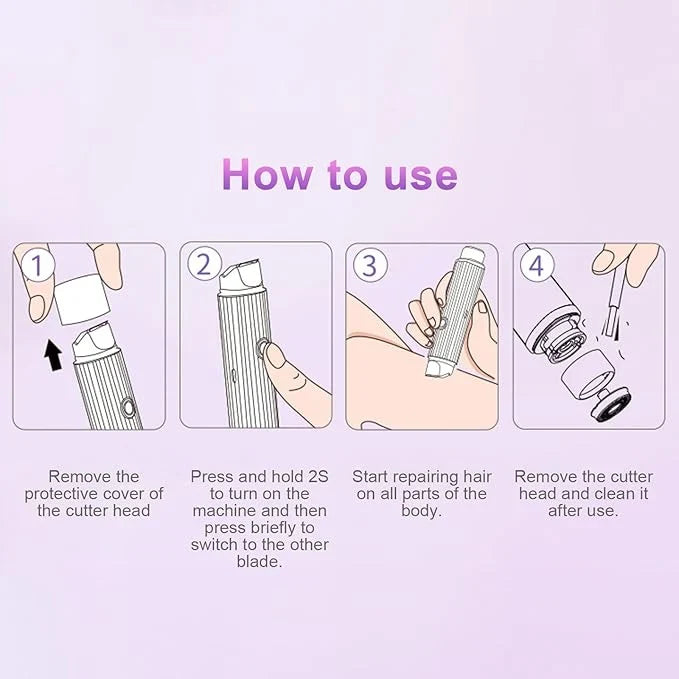 Double Head Electric Shaver – Portable IPX7 Waterproof Wet & Dry Trimmer